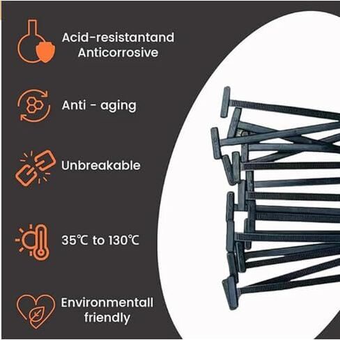 Nylon Universal Cable Tie Buckle-علاقات zip ذاتية القفل مع تصميم الدبوس والزر | قفل السيارات لجسم السيارة ، المصد ، الأسلاك ، إصلاح الألواح (20 ٪) in Saudi Arabia