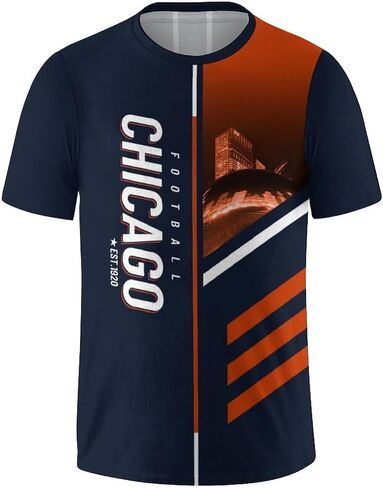 Men's American Football Shirts City Night Skyline Team Fans T-Shirt Sports Football Gift Apparel Game Day Apparel Men S-2XL in Saudi Arabia