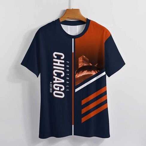 Men's American Football Shirts City Night Skyline Team Fans T-Shirt Sports Football Gift Apparel Game Day Apparel Men S-2XL in Saudi Arabia