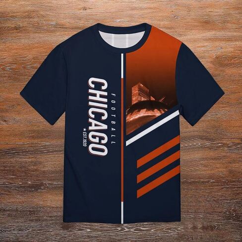 Men's American Football Shirts City Night Skyline Team Fans T-Shirt Sports Football Gift Apparel Game Day Apparel Men S-2XL in Saudi Arabia