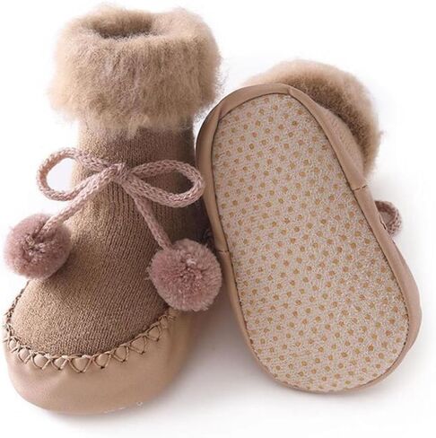 الجوارب الجوارب Safigle Floor Slipper Cotton First Walking Shoes Cotton Cotton Socks Sock Soil Gocks Anti Slip in Kuwait