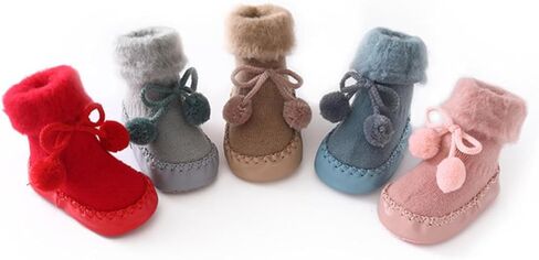 الجوارب الجوارب Safigle Floor Slipper Cotton First Walking Shoes Cotton Cotton Socks Sock Soil Gocks Anti Slip in Kuwait