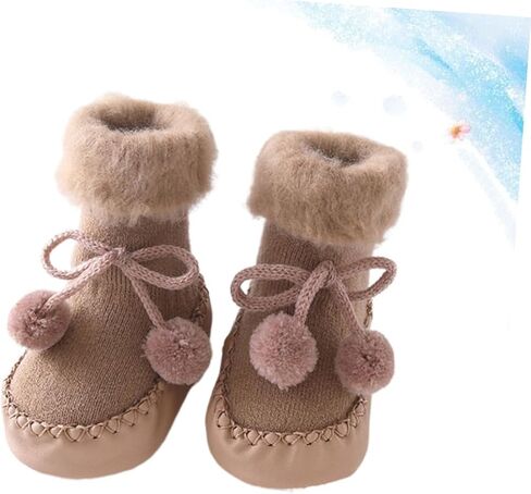 الجوارب الجوارب Safigle Floor Slipper Cotton First Walking Shoes Cotton Cotton Socks Sock Soil Gocks Anti Slip in Kuwait