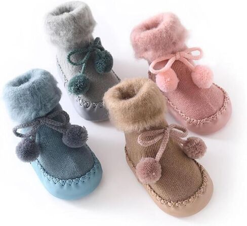 الجوارب الجوارب Safigle Floor Slipper Cotton First Walking Shoes Cotton Cotton Socks Sock Soil Gocks Anti Slip in Kuwait