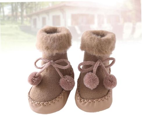 الجوارب الجوارب Safigle Floor Slipper Cotton First Walking Shoes Cotton Cotton Socks Sock Soil Gocks Anti Slip in Kuwait