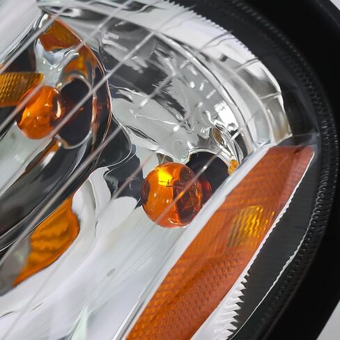 Pair Chrome Headlight Bezel Trim Cover Replacement for Freightliner Columbia 2001-2017 in Saudi Arabia