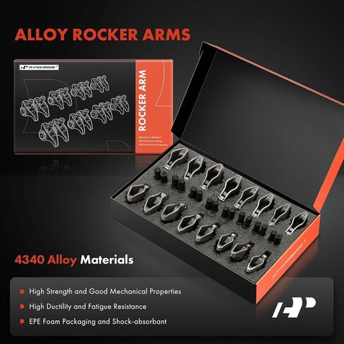 A-Premium 16pcs سبيكة الصلب محرك الأسطوانة الذراعين متوافقة مع كتلة صغيرة تشيفي SBC 350 ، 1.5 نسبة ، 3/8 "الأزرار in Saudi Arabia