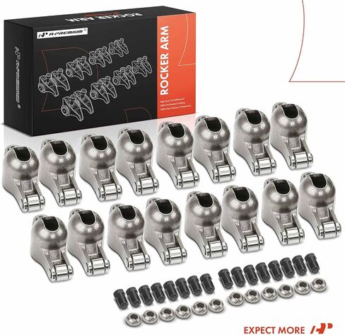 A-Premium 16pcs سبيكة الصلب محرك الأسطوانة الذراعين متوافقة مع كتلة صغيرة تشيفي SBC 350 ، 1.5 نسبة ، 3/8 "الأزرار in Saudi Arabia