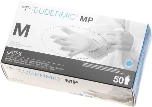 Medline eudermic MP 12 بوصة قفازات امتحان عالية المخاطر ، كبيرة ، 50 عدد in Kuwait