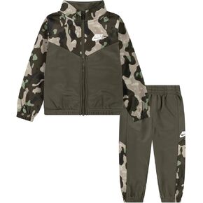 نايك كامو التعرق مجموعة Dri-Fit Little Kids 2 قطعة 2 zip سترة sweatpants مجموعة مع شعار Futura in Kuwait