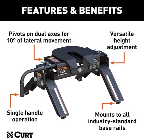 Curt 16115 E16 5th Wheel Hitch ، 16000 رطل in Saudi Arabia