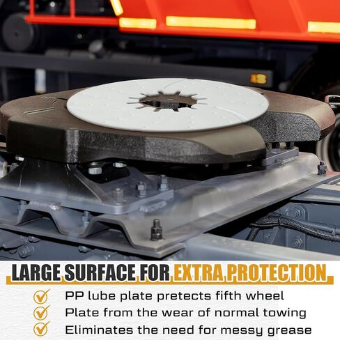 4 Pack 5th Wheel Hitch Lube Plate 12 Inch RV Camper Trailer Fifth Wheel Disc Lube Plate Accessories for Trailer Safety Kit Eliminates Grease, 3/16 Inch Thick, Black in Saudi Arabia