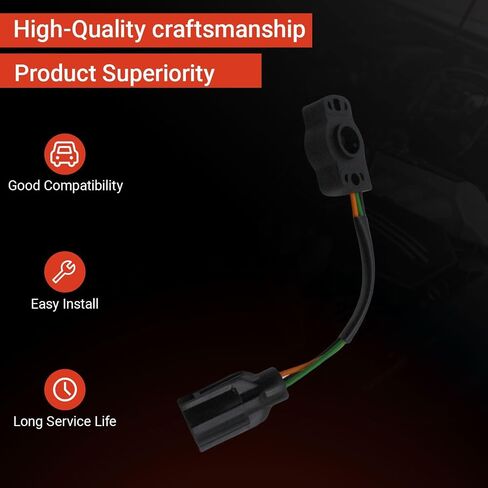 مستشعر وضع TPS Throttle Position E5TZ9B989B متوافق مع فورد برونكو 1985-1995 E-150 E-250 E-350 1986-1996 F-150 F-250 F-350 1985-1997 استبدال E4AF9B989AA 12339049 12339051 in Saudi Arabia