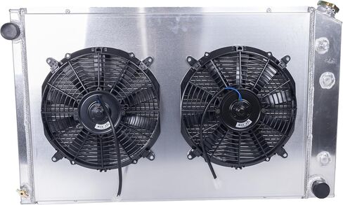 مشعاع ألومنيوم LUXERA لـ 1999-2014 Chevy Silverado Suburban Tahoe GMC Yukon 1500 2500 2003-2009 Hum mer H2 6.0 V8 denali Radiator (الحجم الإجمالي: 41 بوصة × 18.5) in Kuwait