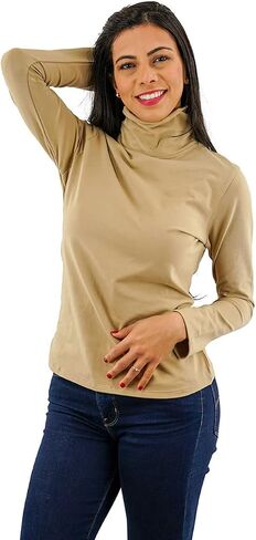 VF-Sport Top - Turtle Neck Top, Long Sleeve in Kuwait