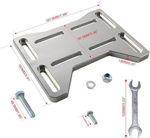 PACEWALKER محرك ألومنيوم محرك جبل محول قوس لوحة محرك قابل للتعديل مناسب للدراجة الصغيرة Go Kart Coleman 100 Doodlebug DB30 الصغيرة 4 محركات السكتة الدماغية 212 Preditor Honda Tecumseh Tilloson in Kuwait