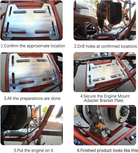 PACEWALKER محرك ألومنيوم محرك جبل محول قوس لوحة محرك قابل للتعديل مناسب للدراجة الصغيرة Go Kart Coleman 100 Doodlebug DB30 الصغيرة 4 محركات السكتة الدماغية 212 Preditor Honda Tecumseh Tilloson in Kuwait