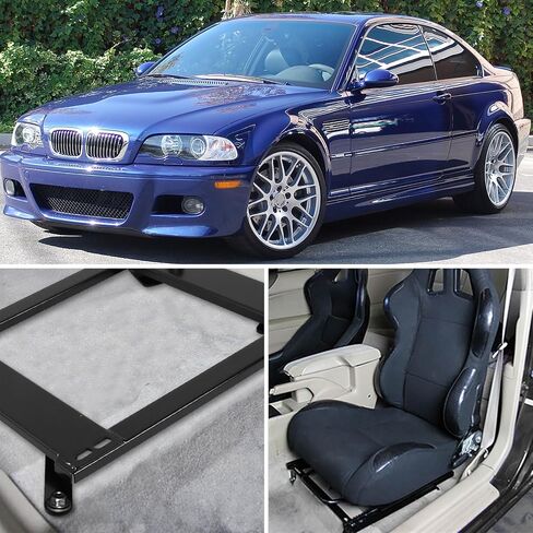 مواصفات توليف DACING RACING SEAT BRACKTING BRACKETS RAIN PAILE متوافق مع 1999-2005 BMW E46 3 Series 2DR in Kuwait