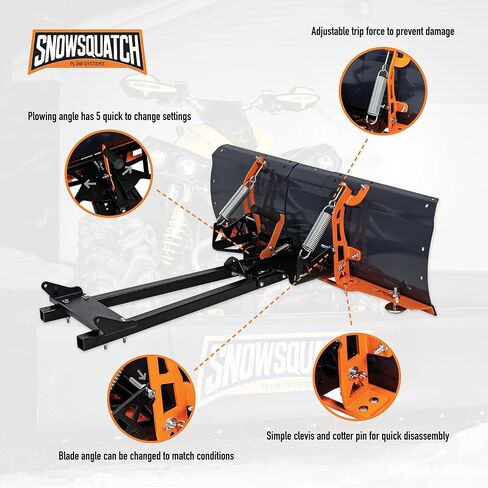 Snowsquatch ATV Snow Plow System 48-60 inch steel Blade Blade Universal Mount in Saudi Arabia