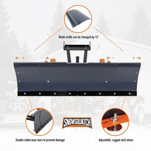 Snowsquatch ATV Snow Plow System 48-60 inch steel Blade Blade Universal Mount in Saudi Arabia