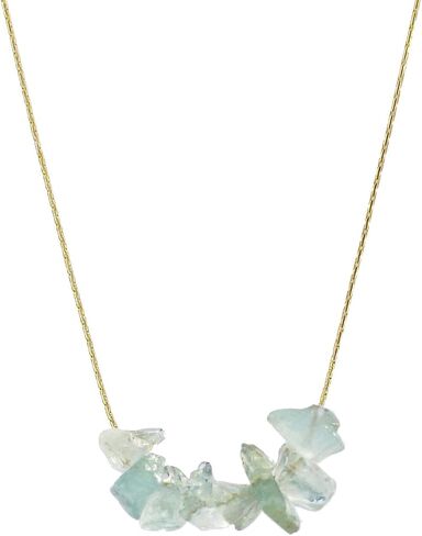 SALTY CALI Rock Candy Aquamarine ~ Necklace, Gold ~ Ocean inspired dainty jewelry, Made in California! in Saudi Arabia