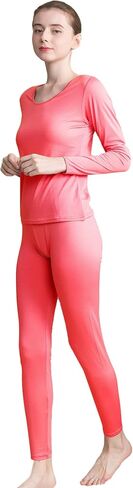 CLC Women's Wool Knitted Thermal Underwear Round neck Pajama Set in Saudi Arabia