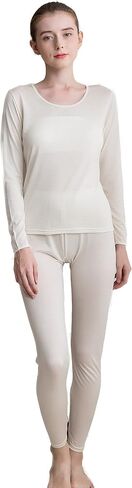 CLC Women's Wool Knitted Thermal Underwear Round neck Pajama Set in Saudi Arabia