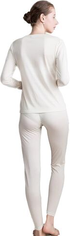 CLC Women's Wool Knitted Thermal Underwear Round neck Pajama Set in Saudi Arabia