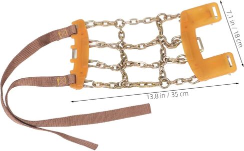 Amosfun Adjustable Snow Chains for Suv Pickup Trucks Tire Traction Chains Durable Manganese Skid Design for Snow and Mud Emergency All in Saudi Arabia