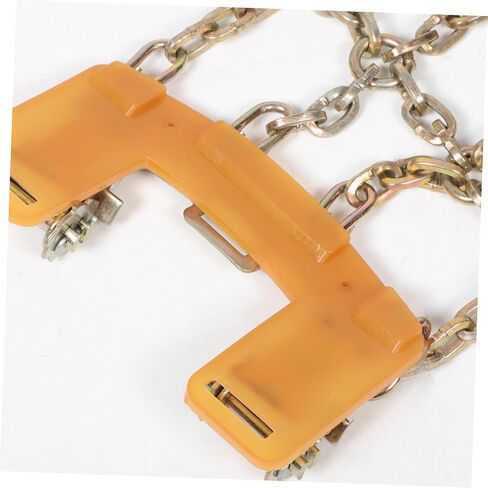 Amosfun Adjustable Snow Chains for Suv Pickup Trucks Tire Traction Chains Durable Manganese Skid Design for Snow and Mud Emergency All in Saudi Arabia