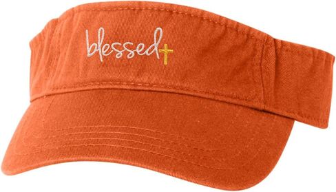 Go All Out Adult Blessed Embroidered Visor Dad Hat in Kuwait