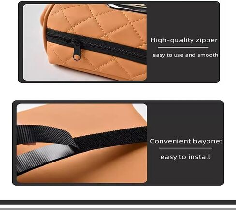 Integrated Pressurized Multifunctional Car Armrest Heightening Pad Pad with 2 Cup Holder Phone Slot Tissue Box Side Pockets for All Car Models Armrest Cushion Center Console Cover (Yellow) in Saudi Arabia