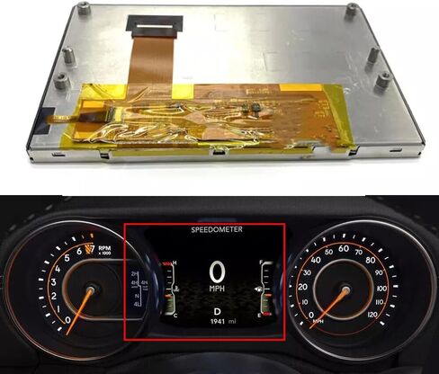 7 "LCD عرض LAM070G133A لجيب JL Wrangler Unlimited Cluster بديل in Kuwait