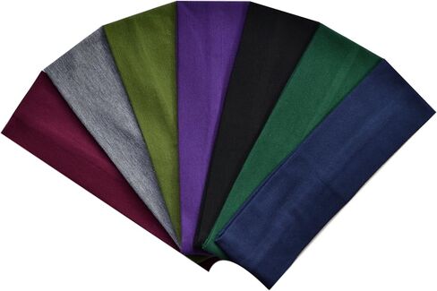 (Set of 7) 2.5 Inch Cotton Stretch Headbands From Funny Girl Designs (Official Funny Girl Designs Spring Set) in Saudi Arabia