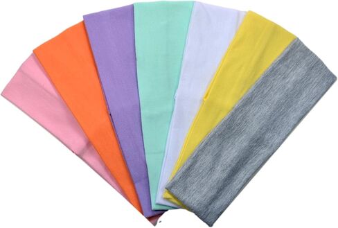 (Set of 7) 2.5 Inch Cotton Stretch Headbands From Funny Girl Designs (Official Funny Girl Designs Spring Set) in Saudi Arabia
