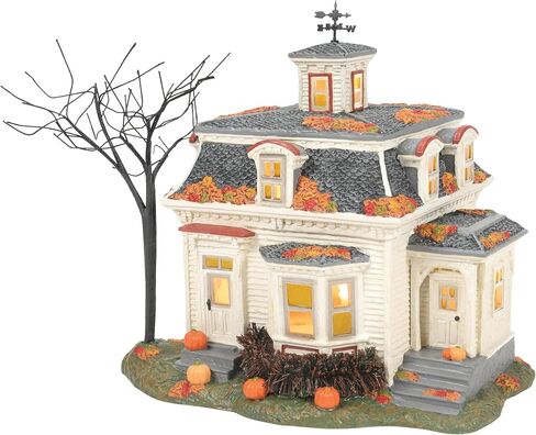 Department 56 Disney Hocus Pocus Village Max's House in Salem Lit Building, 7.83 Inch, Multicolor in Saudi Arabia