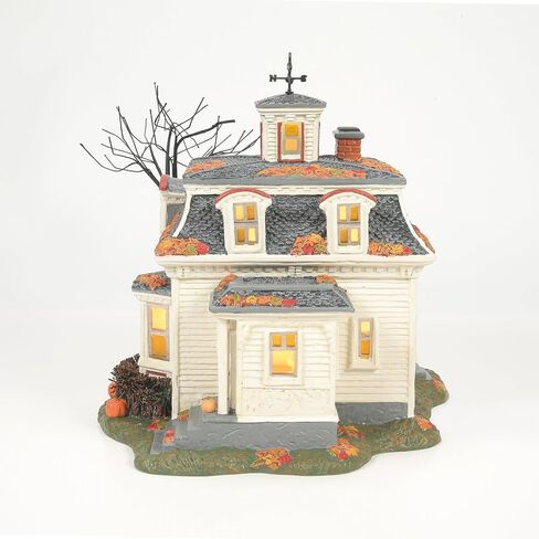 Department 56 Disney Hocus Pocus Village Max's House in Salem Lit Building, 7.83 Inch, Multicolor in Saudi Arabia