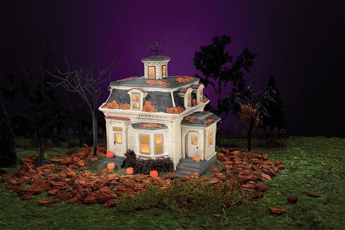 Department 56 Disney Hocus Pocus Village Max's House in Salem Lit Building, 7.83 Inch, Multicolor in Saudi Arabia