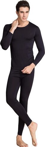 CLC Men's Wool Knitted Thermal Underwear Round Neck Pajama Set in Kuwait