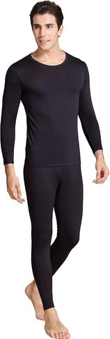 CLC Men's Wool Knitted Thermal Underwear Round Neck Pajama Set in Kuwait