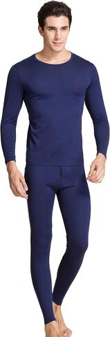CLC Men's Wool Knitted Thermal Underwear Round Neck Pajama Set in Kuwait