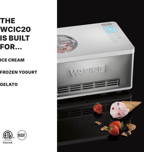 Waring منتجات Waring التجارية WCIC25 120V 2.5 Quart Ice Cream Maker in Kuwait