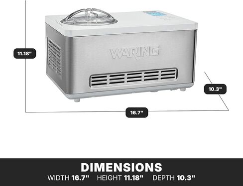 Waring منتجات Waring التجارية WCIC25 120V 2.5 Quart Ice Cream Maker in Kuwait
