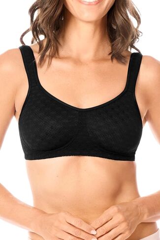 Amoena Womens Tiana Non-Wired Pocketed Mastectomy Bra - Comfortable, Wide Adjustable Straps in Saudi Arabia