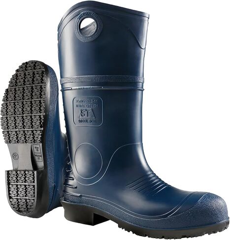 DUNLOP Protective Footwear, Durapro Steel Toe, 100% Waterproof Polyblend PVC Material, Comfortable DURAPRO Energizing Insoles, Lightweight and Durable, 8908600.05, Size 5 US in Saudi Arabia