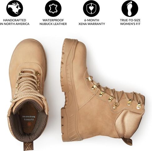 Xena Workwear Horizon، للنساء، مقدمة معدنية، PR، WP، مقاوم للانزلاق، 8 بوصة، حذاء عمل in Saudi Arabia