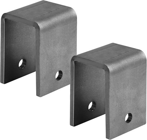 2 PCS Weld On Trailer Leaf Spring Hanger Front/Center/Rear Hanger for Double Eye Springs, Fit 2" Springs 4-3/8" Tall - 9/16" Bolt Hole in Saudi Arabia