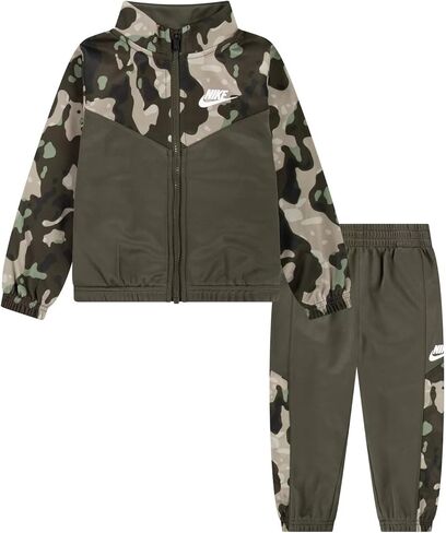 Nike Camo Sweatsuit Set Dri-FIT Little Kids 2-Piece Full Zip Jacket Sweatpants Set with Futura Logo in Kuwait