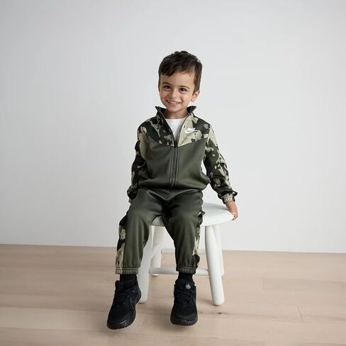 Nike Camo Sweatsuit Set Dri-FIT Little Kids 2-Piece Full Zip Jacket Sweatpants Set with Futura Logo in Kuwait