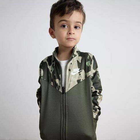 Nike Camo Sweatsuit Set Dri-FIT Little Kids 2-Piece Full Zip Jacket Sweatpants Set with Futura Logo in Kuwait